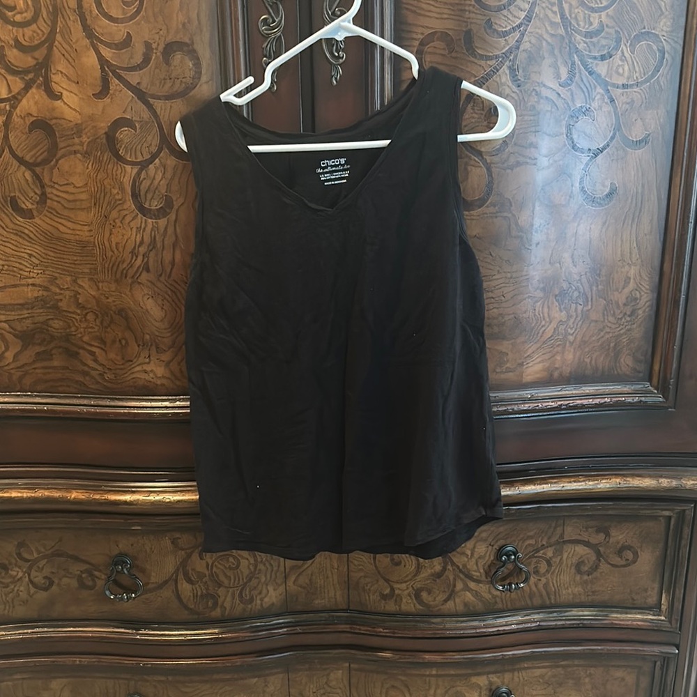 Chico’s large black tank